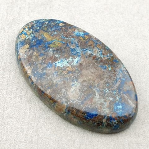 Chrysocolla with azurite cabochon 41x24 mm no 131 Chrysocolla with azurite cabochon 41x24 mm no 131