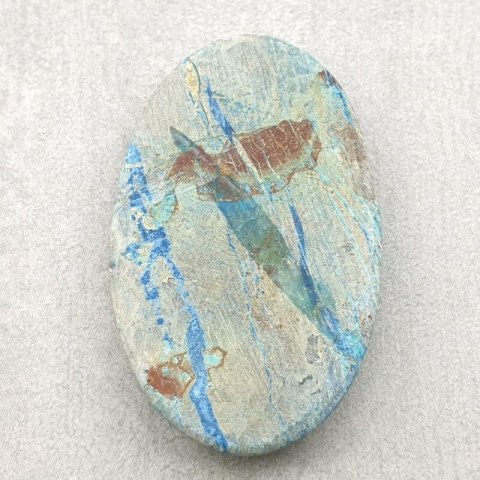 Chrysocolla with azurite cabochon 43x26 mm no 169 Chrysocolla with azurite cabochon 43x26 mm no 169