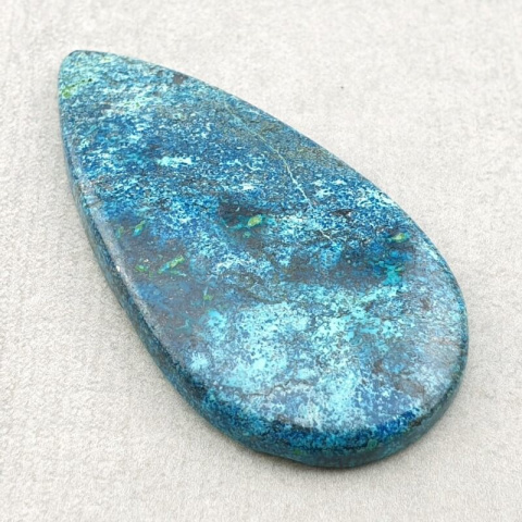 Chrysocolla with azurite cabochon 48x25 mm no 167 Chrysocolla with azurite cabochon 48x25 mm no 167