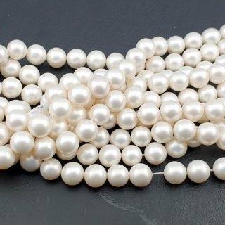 Seashell beads sphere 8 mm 10 pcs