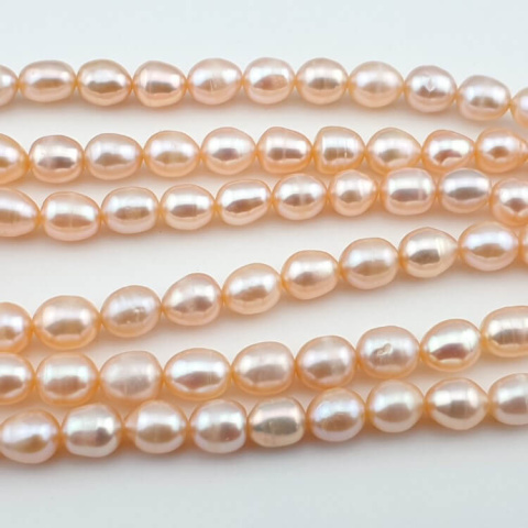 Natural cultured pearl 6.5-7 mm 5 pcs Natural cultured pearl 6.5-7 mm 5 pcs