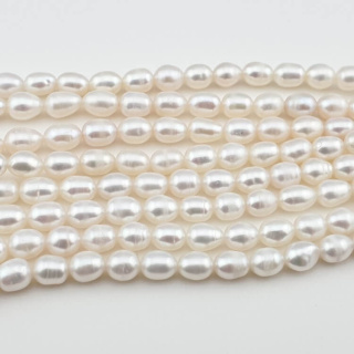 Natural cultured pearl 6.5-7 mm 5 pcs