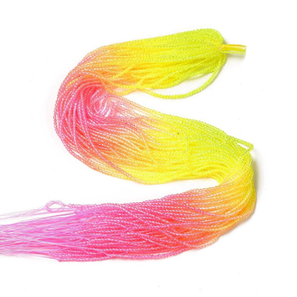 Faceted glass beads 2 mm strand