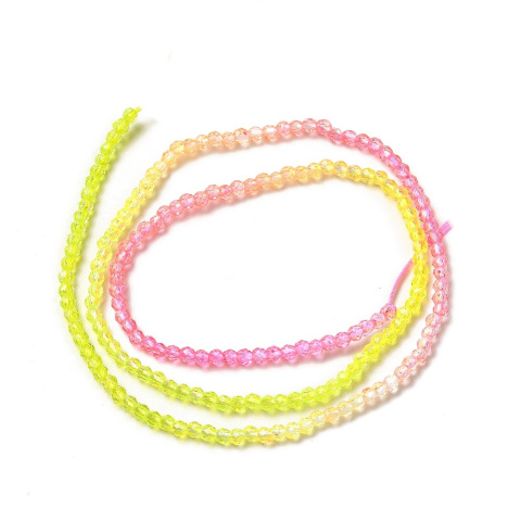 Faceted glass beads 2 mm strand Faceted glass beads 2 mm strand