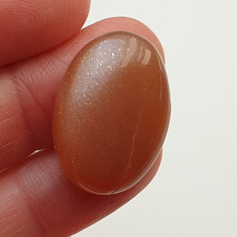Moonstone peach cabochon 25x18 mm no 37 Moonstone peach cabochon 25x18 mm no 37