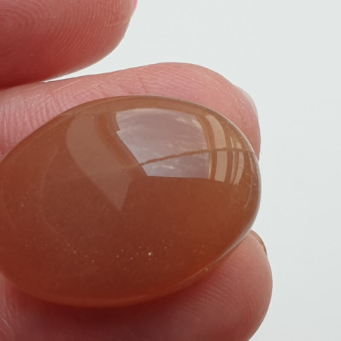 Moonstone peach cabochon 25x18 mm no 37 Moonstone peach cabochon 25x18 mm no 37