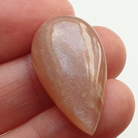 Moonstone peach cabochon 29x17 mm no 16 Moonstone peach cabochon 29x17 mm no 16