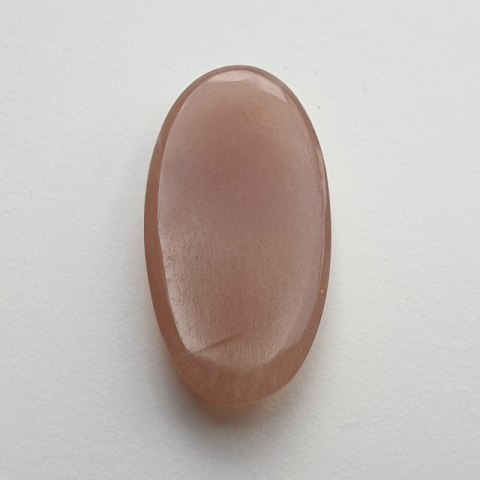 Kamień księżycowy brzoskwiniowy kaboszon 33x18 mm nr 10 Kamień księżycowy brzoskwiniowy kaboszon 33x18 mm nr 10