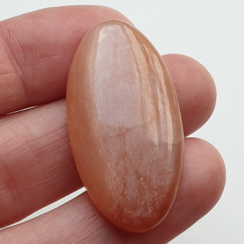 Moonstone peach cabochon 37x19 mm no 14 Moonstone peach cabochon 37x19 mm no 14