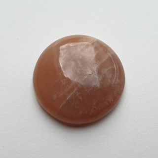 Peach moonstone cabochon fi 22 mm no 3