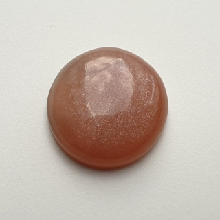Peach moonstone cabochon fi 22 mm no 4