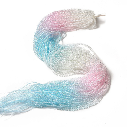 Faceted glass beads 3 mm strand