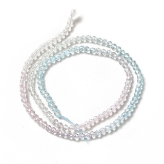 Faceted glass beads 3 mm strand