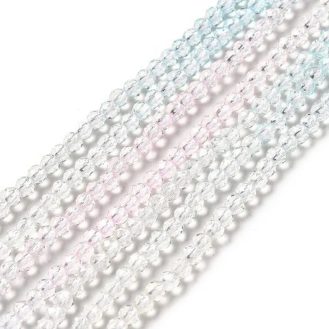 Faceted glass beads 3 mm strand Faceted glass beads 3 mm strand