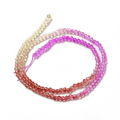 Faceted glass beads 3 mm strand Faceted glass beads 3 mm strand