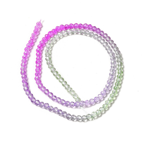 Faceted glass beads 3 mm strand Faceted glass beads 3 mm strand