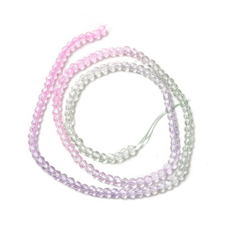 Faceted glass beads 3 mm strand