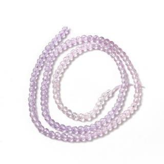 Faceted glass beads 3 mm strand