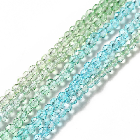 Faceted glass beads 3 mm strand Faceted glass beads 3 mm strand