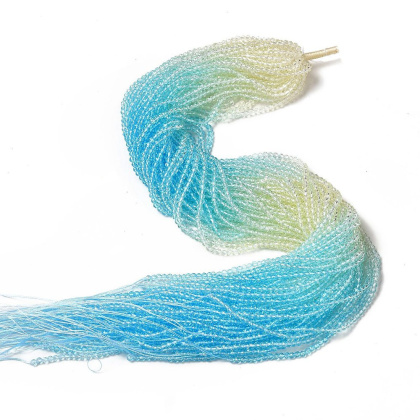 Faceted glass beads 3 mm strand
