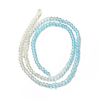 Faceted glass beads 3 mm strand