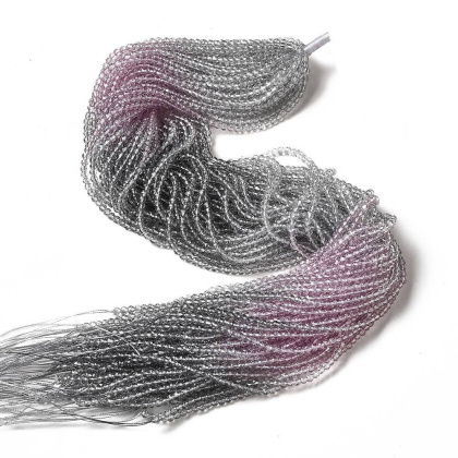 Faceted glass beads 3 mm strand