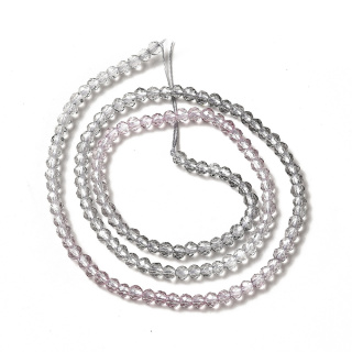 Faceted glass beads 3 mm strand