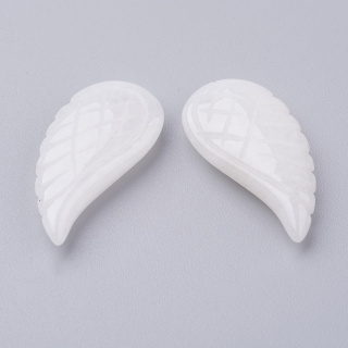 Jadeit skrzydło z dziurką 24x12 mm 1 szt