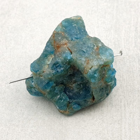 Apatite nugget with hole 30x22 mm no. 50 Apatite nugget with hole 30x22 mm no. 50