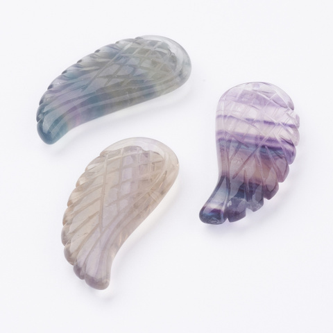 Fluorite wing with hole 35x16 mm 1 pc Fluorite wing with hole 35x16 mm 1 pc