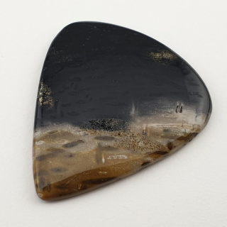 Palm root agate cabochon 33x29 mm no 38