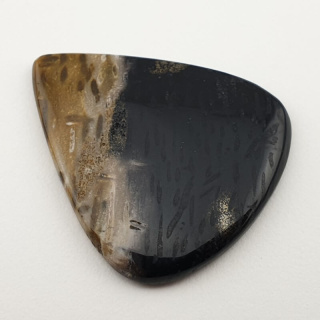 Palm root agate cabochon 33x29 mm no 38
