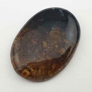 Palm root agate cabochon 34x23 mm no 13
