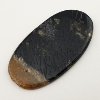 Palm root agate cabochon 47x25 mm no 30