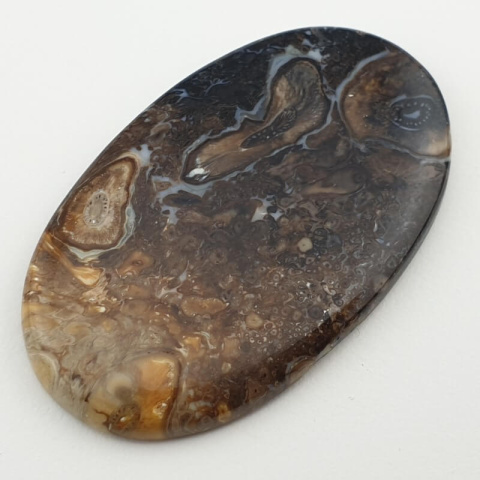 Palm root agate cabochon 49x30 mm no 63 Palm root agate cabochon 49x30 mm no 63