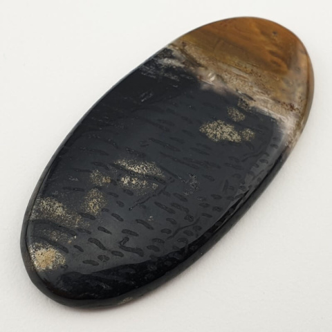 Palm agate cabochon 51x25 mm no 35 Palm agate cabochon 51x25 mm no 35