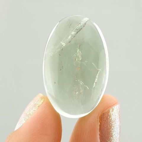 Prasiolite cabochon 27x18 mm no 23 Prasiolite cabochon 27x18 mm no 23