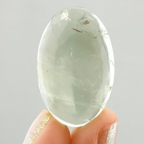 Prasiolite cabochon 29x19 mm no 44 Prasiolite cabochon 29x19 mm no 44