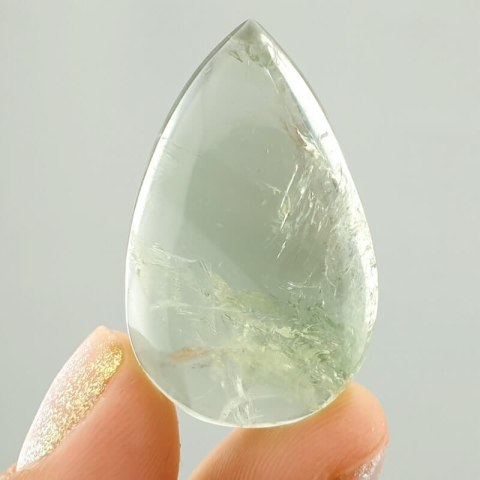 Prasiolite cabochon 31x19 mm no 48 Prasiolite cabochon 31x19 mm no 48