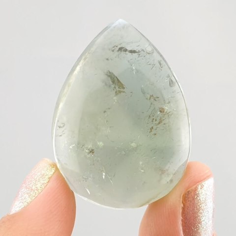 Prasiolite cabochon 36x26 mm no 19 Prasiolite cabochon 36x26 mm no 19