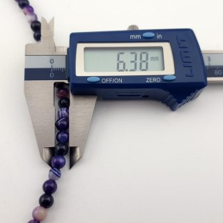 Agate purple ball 6 mm 20 pcs