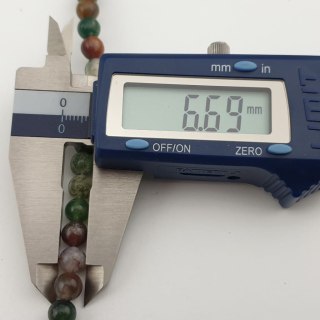 Indian agate ball 6 mm cord