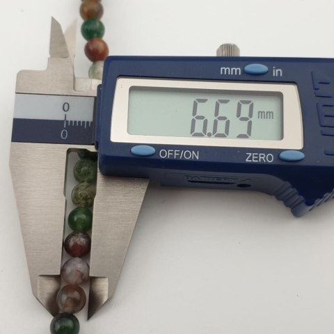 Indian agate ball 6 mm cord Indian agate ball 6 mm cord