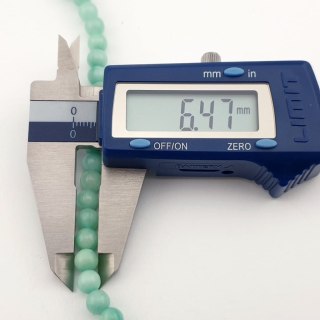 Jade colour amazonite ball 6 mm strand