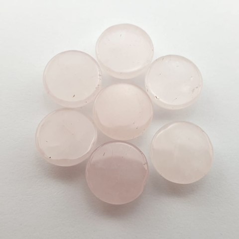Pink quartz cabochon fi 10 mm 1 pc Pink quartz cabochon fi 10 mm 1 pc