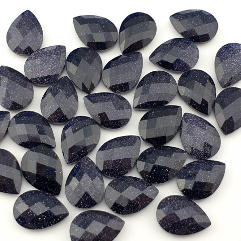 Cairo Night faceted 18x13 mm 1 pc