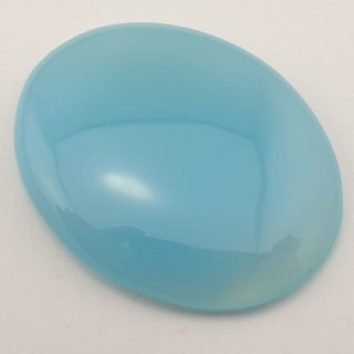 Blue onyx cabochon 3.7x3.0 cm No. 61