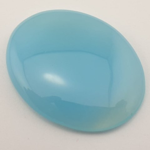 Blue onyx cabochon 3.7x3.0 cm No. 61 Blue onyx cabochon 3.7x3.0 cm No. 61