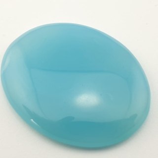 Blue onyx cabochon 3.8x3.0 cm No. 50