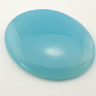 Blue onyx cabochon 3.8x3.0 cm No. 50